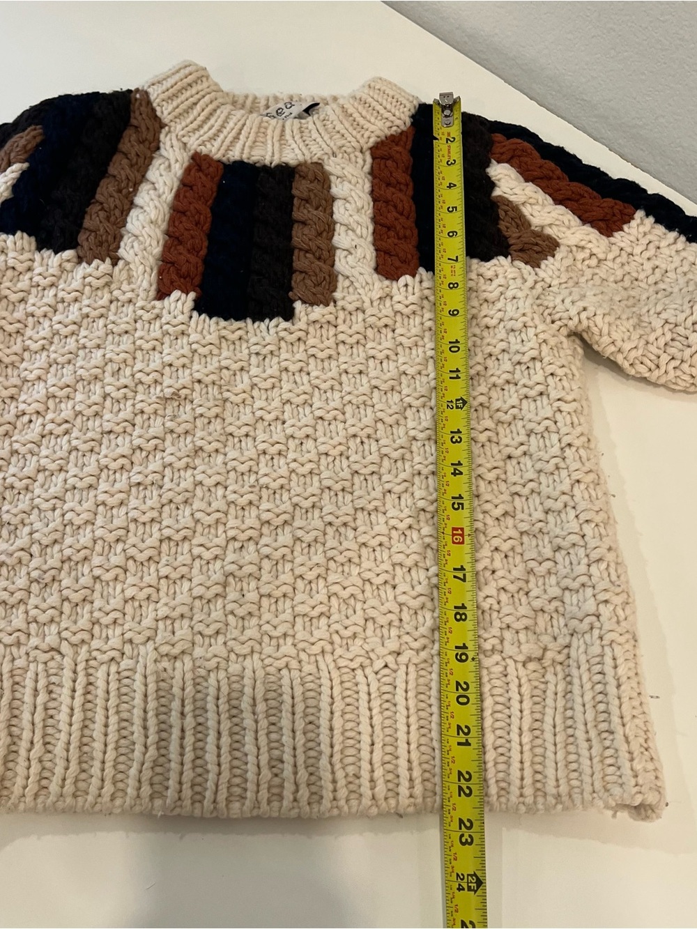 Sea New York Aspen chunky knit Sweater 80% wool XS resort ski vacation winter - Picture 10 of 11
